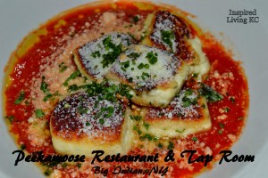 A meal described as the cheese part of ravioli without the confinement of the pasta. Yum!